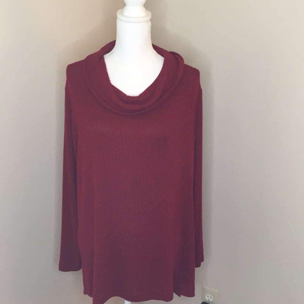 Chico’s Zenergy Sweater, Red, Size 3